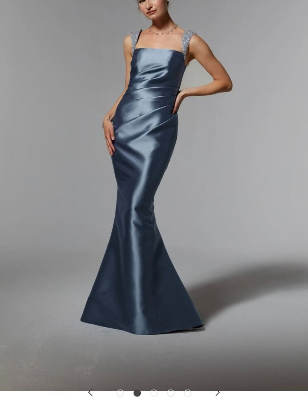Morilee MGNY #72925 SLATE gown SIZE 4 UNALTERED Mother of Bride Gown